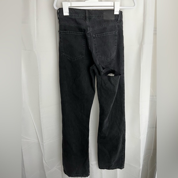 AéRopostale, 90s baggy jeans Women’s Size 0 Black distressed - Picture 1 of 8